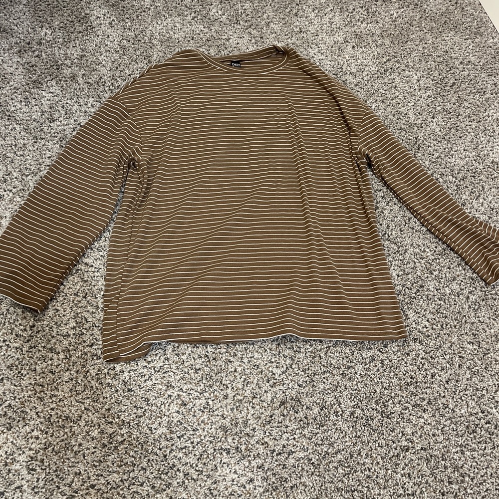Brown long sleeve shirt